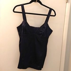 Silk Cami size 8, navy Trina Turk